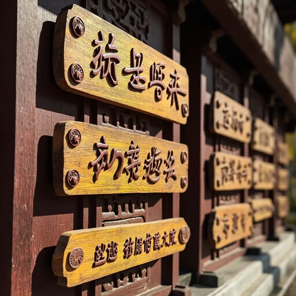 景区导览指示牌