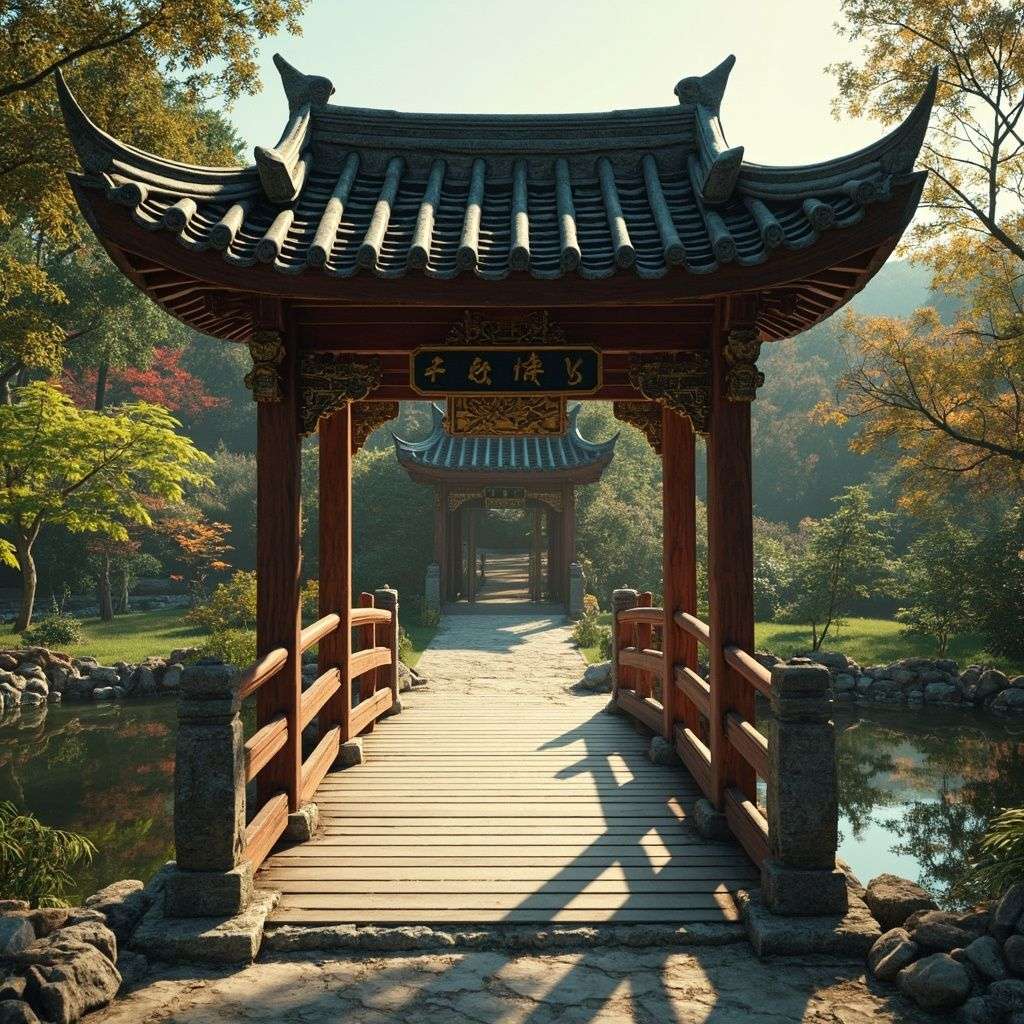 仿古廊桥
