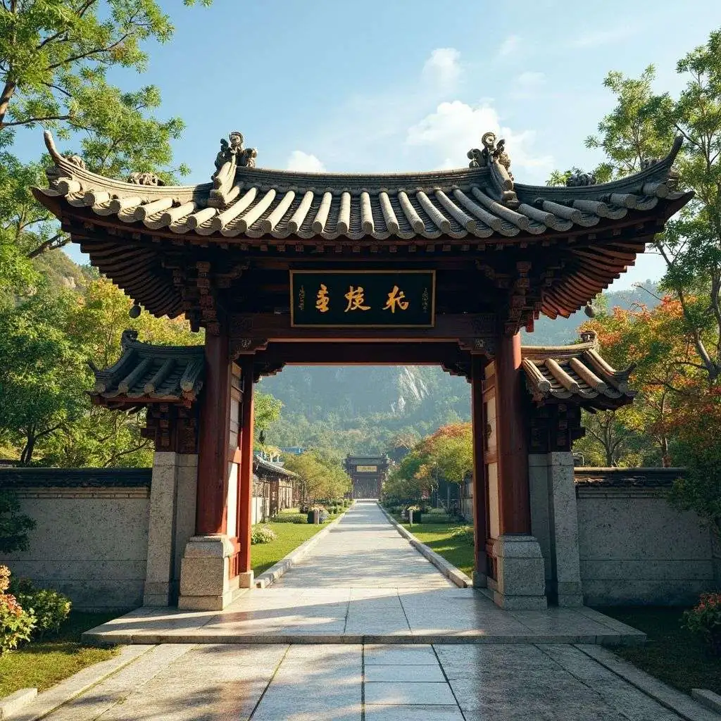 仿古景区大门