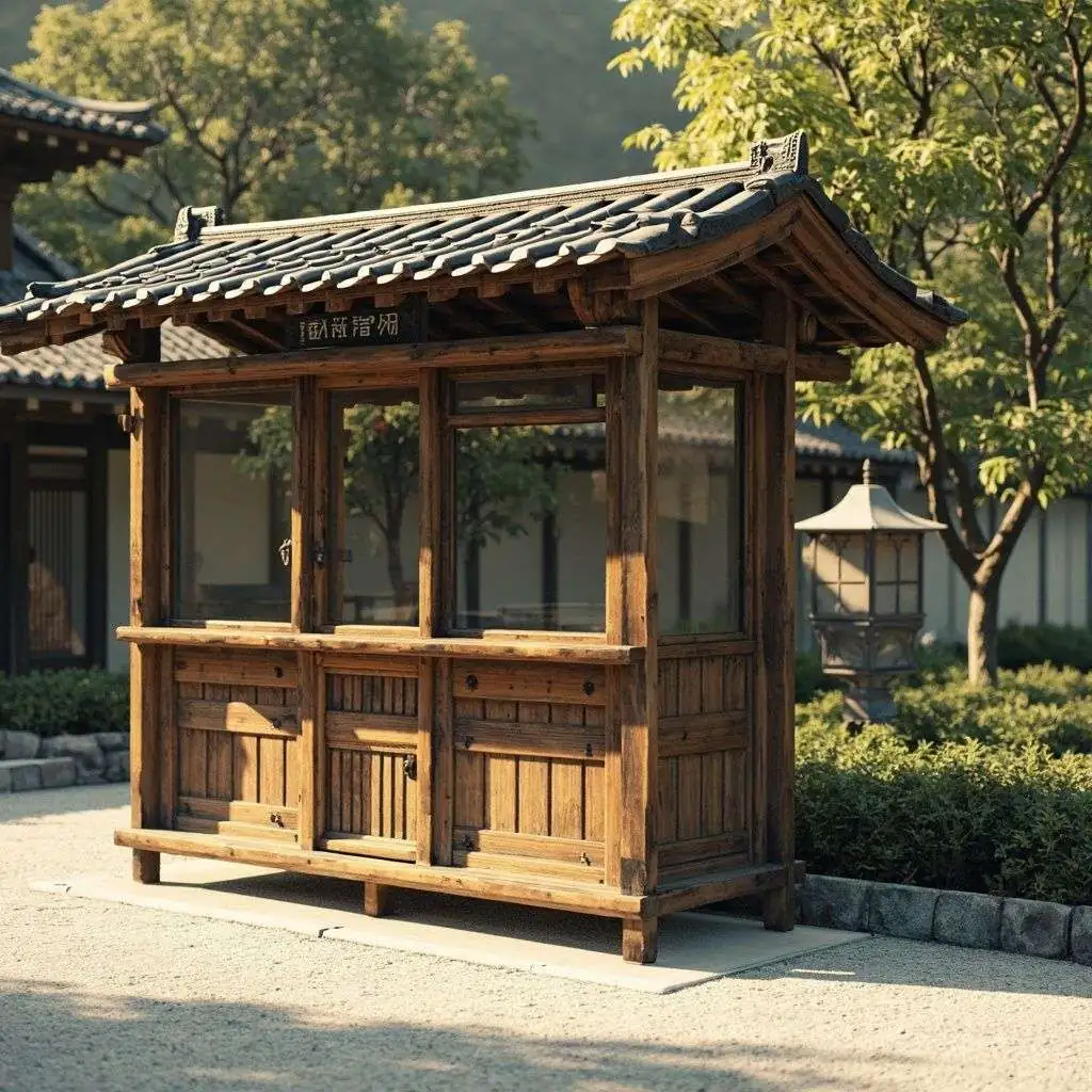 防腐木岗亭