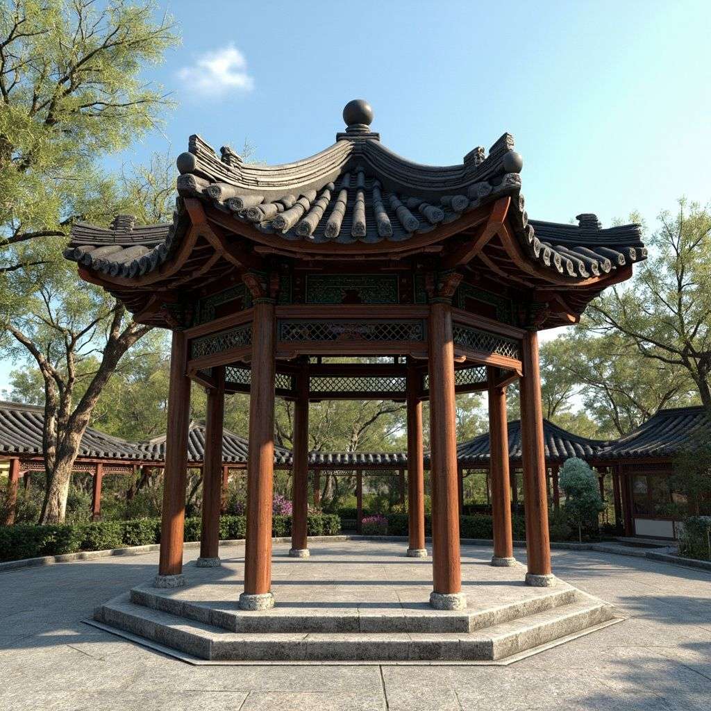 景区六角亭
