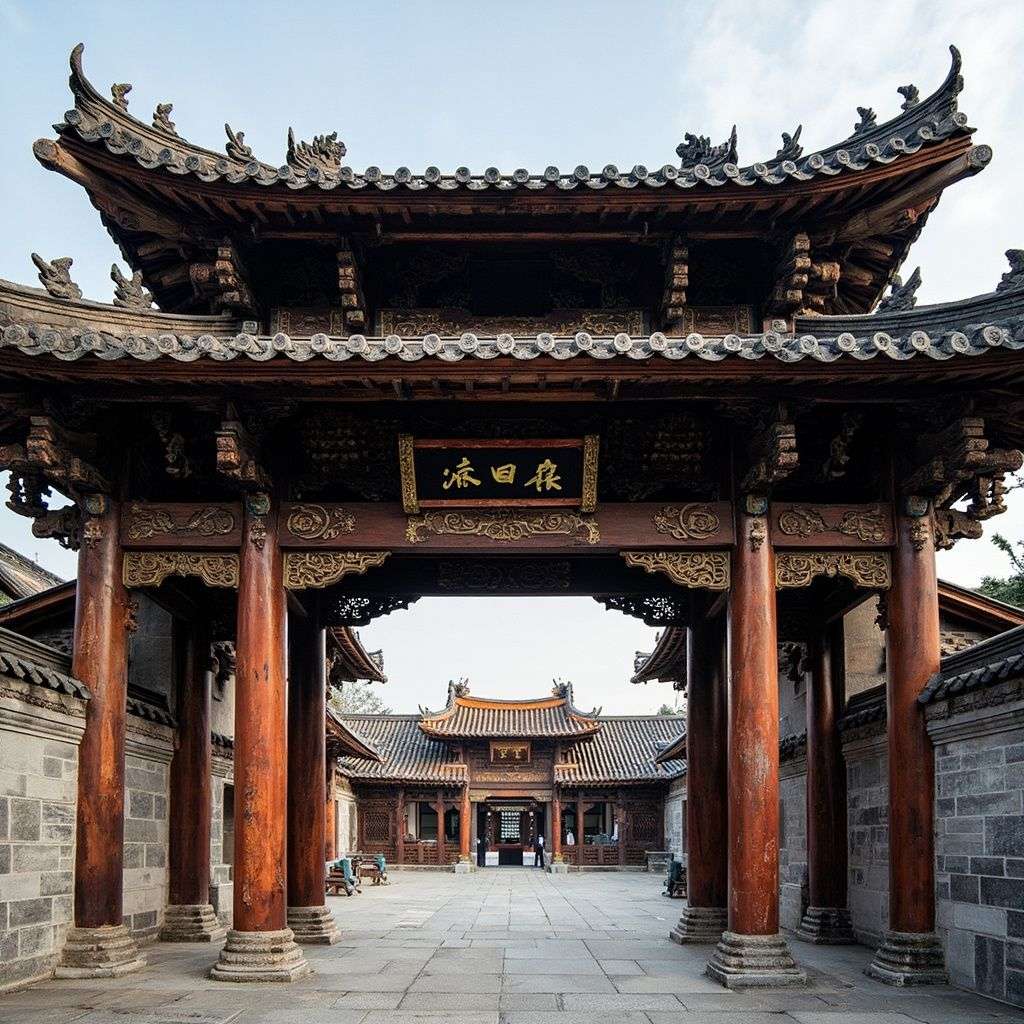古建斗拱门楼