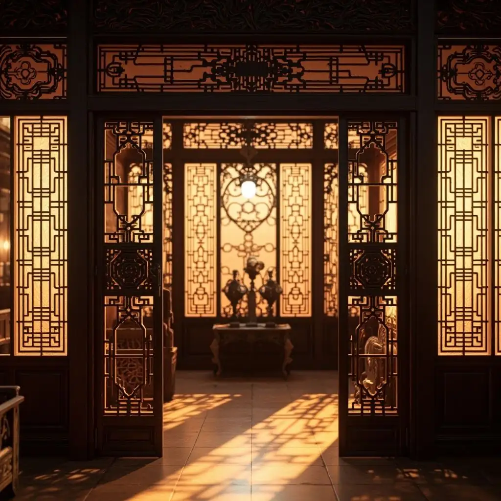 古建屏风