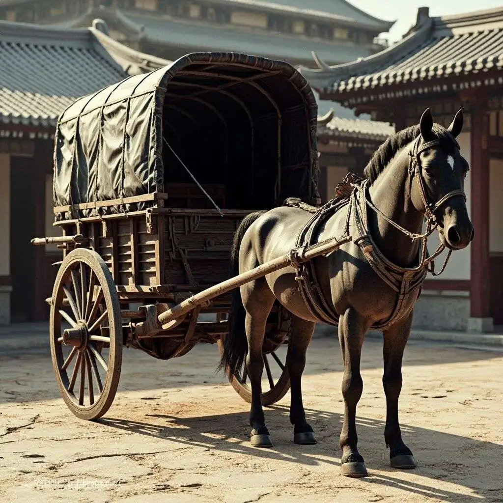 古代战车模型