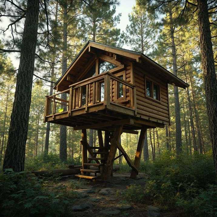 森林星空木屋