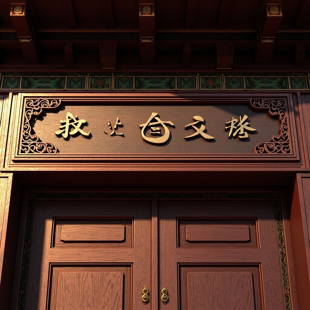 中式门头牌匾