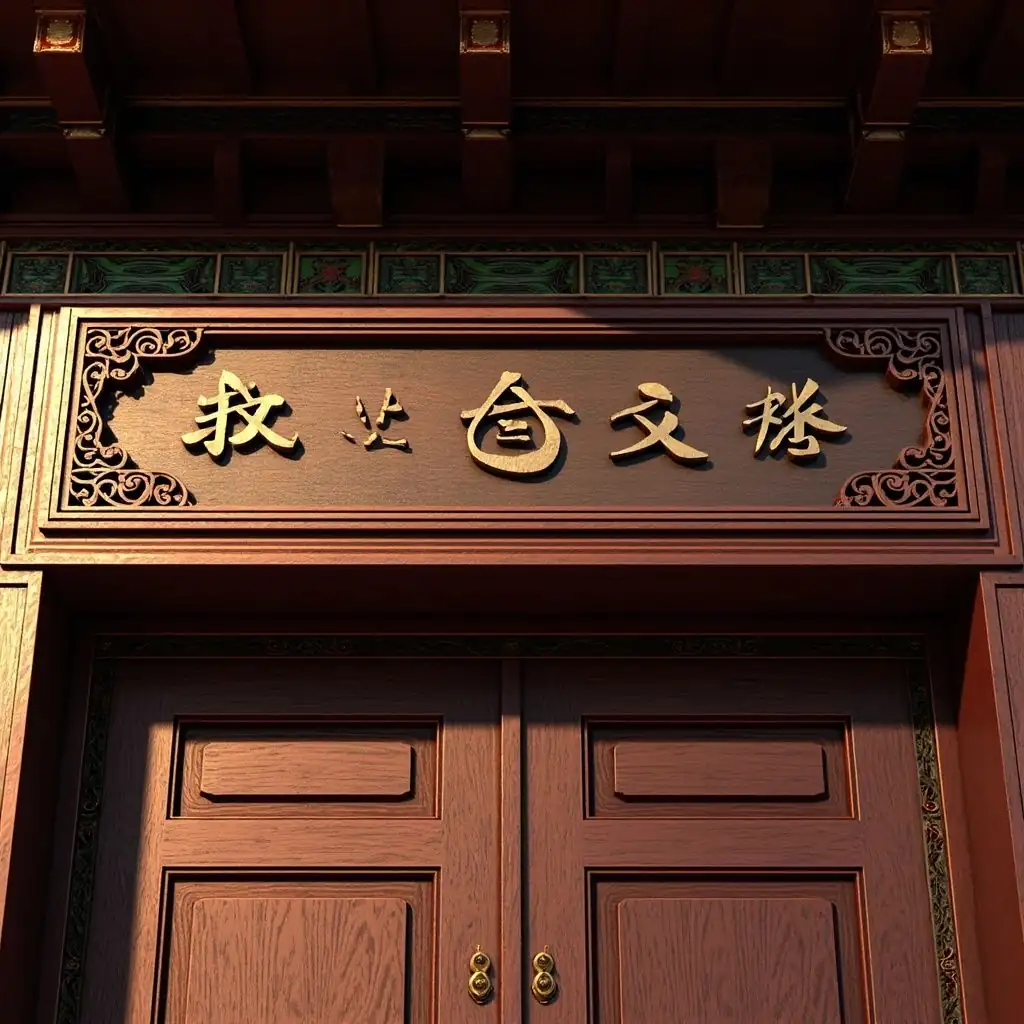 中式门头牌匾