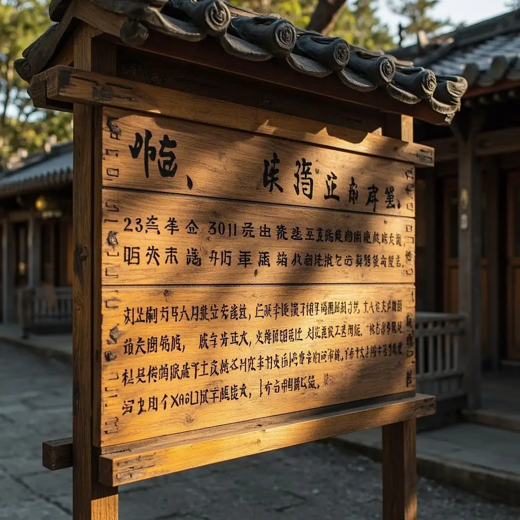 景区导视牌匾