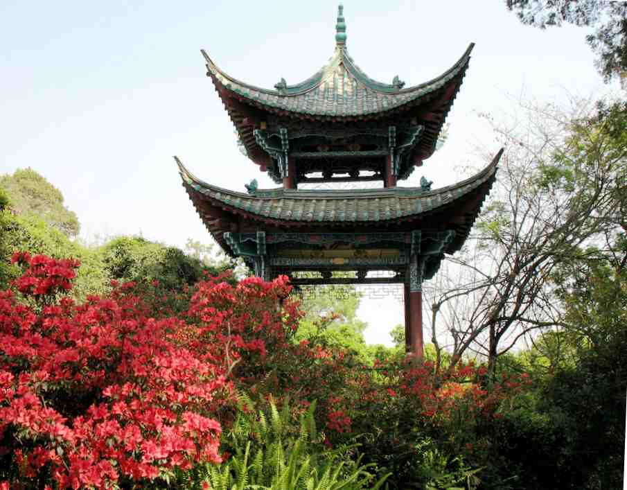 重庆古建亭廊牌坊定制_仿古水榭凉亭_城市地标景观工程