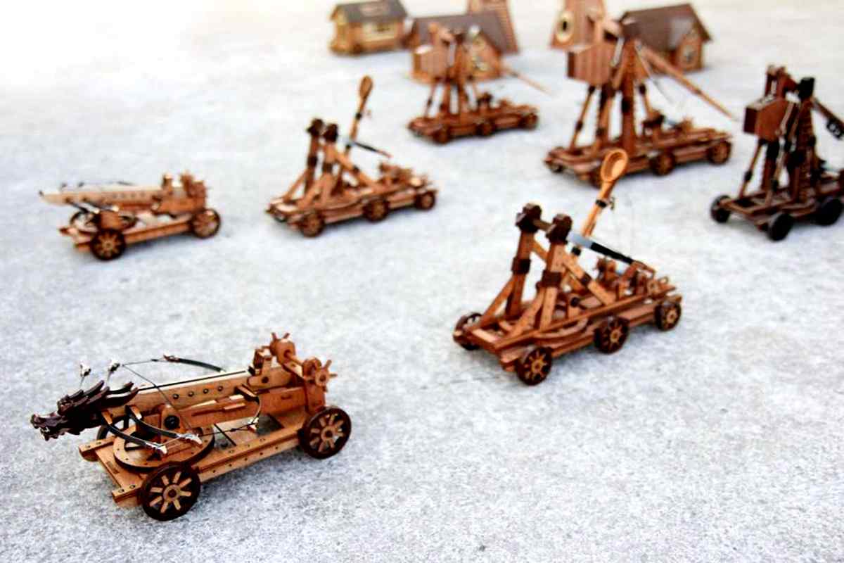 Ancient Chinese Siege Engines Complete Set Manufacturer | 10 Historical War Machines Museum Exhibition