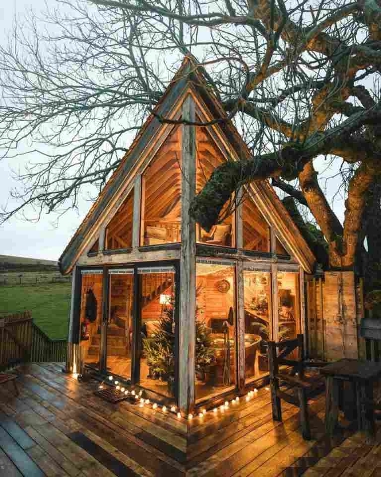 Stargazing Wooden Cabin Manufacturer | Glass Roof Glamping Pod Eco-Friendly Design