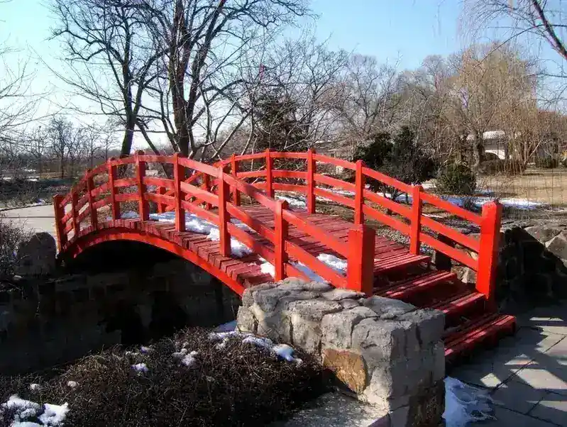 Custom Wooden Arch Bridge | Mortise-Tenon Garden Bridge | Zhongyu Woodcraft