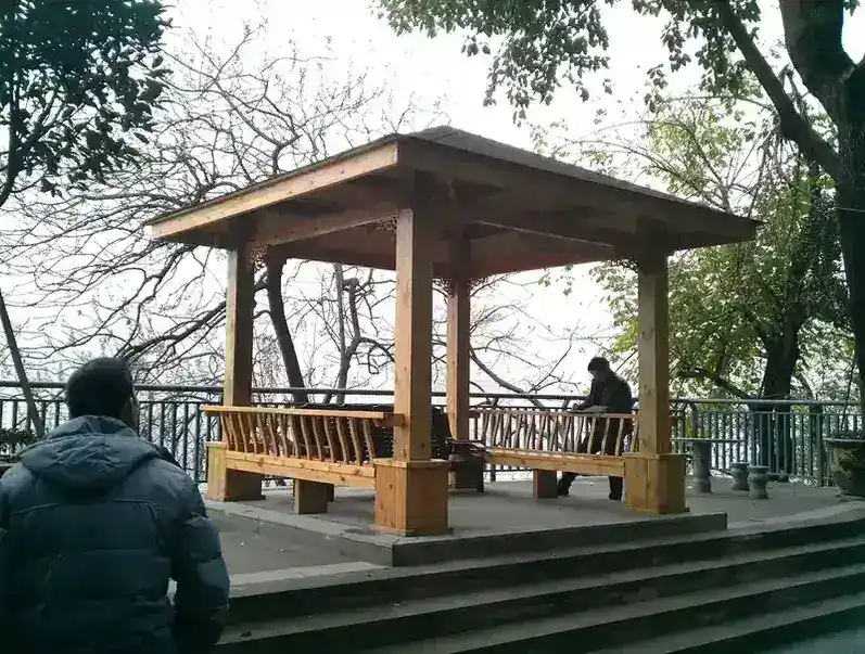 合肥 防腐木凉亭 防腐木栏杆厂家