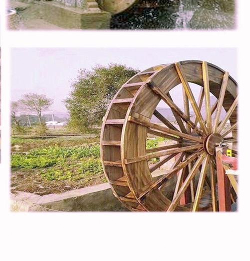 Wooden Water Wheel for Garden & Park | Custom Traditional Chinese Watermill | Zhongyu Woodcraft
