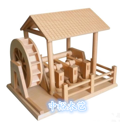 重庆周边美丽乡村建设项目|防腐木景观仿古水车乡村改造