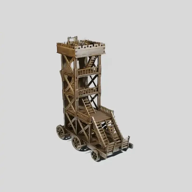 Ancient Siege Tower Replica | Wooden Assault Tower for Cultural Parks | Zhongyu Craft