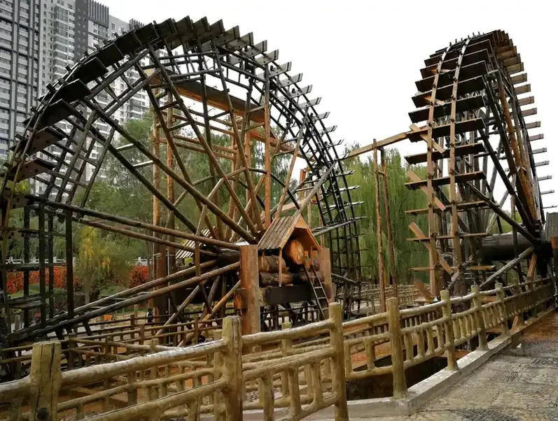 Ancient Chinese High-Revolving Cylinder Wheel Manufacturer | Gao Zhuan Tong Che Irrigation Replica