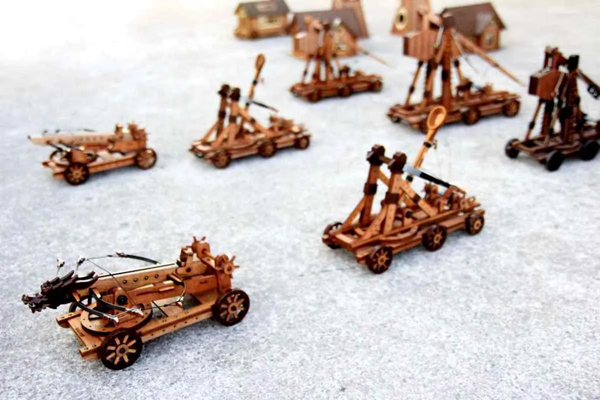Ancient Chinese Siege Engines Complete Set Manufacturer | 10 Historical War Machines Museum Exhibition