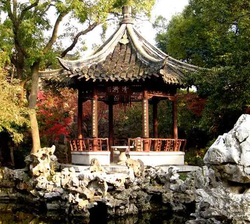 重庆北碚水上乐园苏式园林六角亭定制-景区传统木亭施工厂家