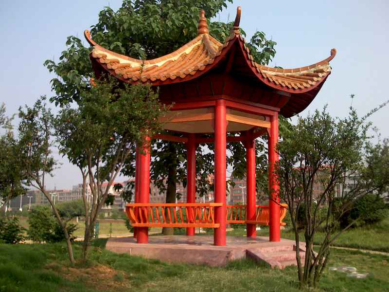 Traditional Chinese Wooden Pavilion & Corridor | Handcrafted Garden Architecture