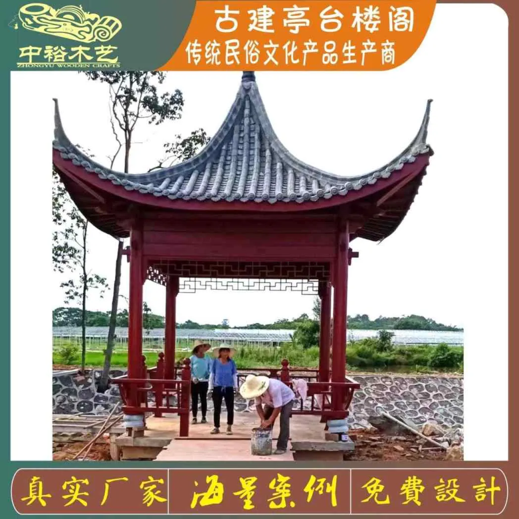 重庆江津古建亭廊牌坊水榭系列六角亭展示传统木作_古建亭廊定制厂家_古建亭廊牌坊水榭系列六角亭展示传统木作榫卯机械结构
