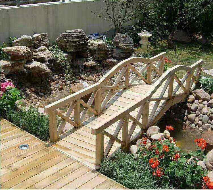 Wooden Arch Bridge for Scenic Areas | Mortise & Tenon Craftsmanship | Zhongyu Woodcraft
