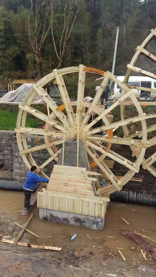 Antique Wooden Waterwheel for Scenic Areas | Custom
