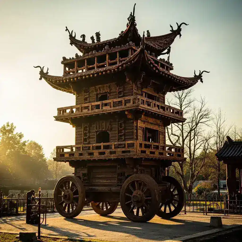 1:1 Scale Ancient Chinese War Chariot Replicas for Muse